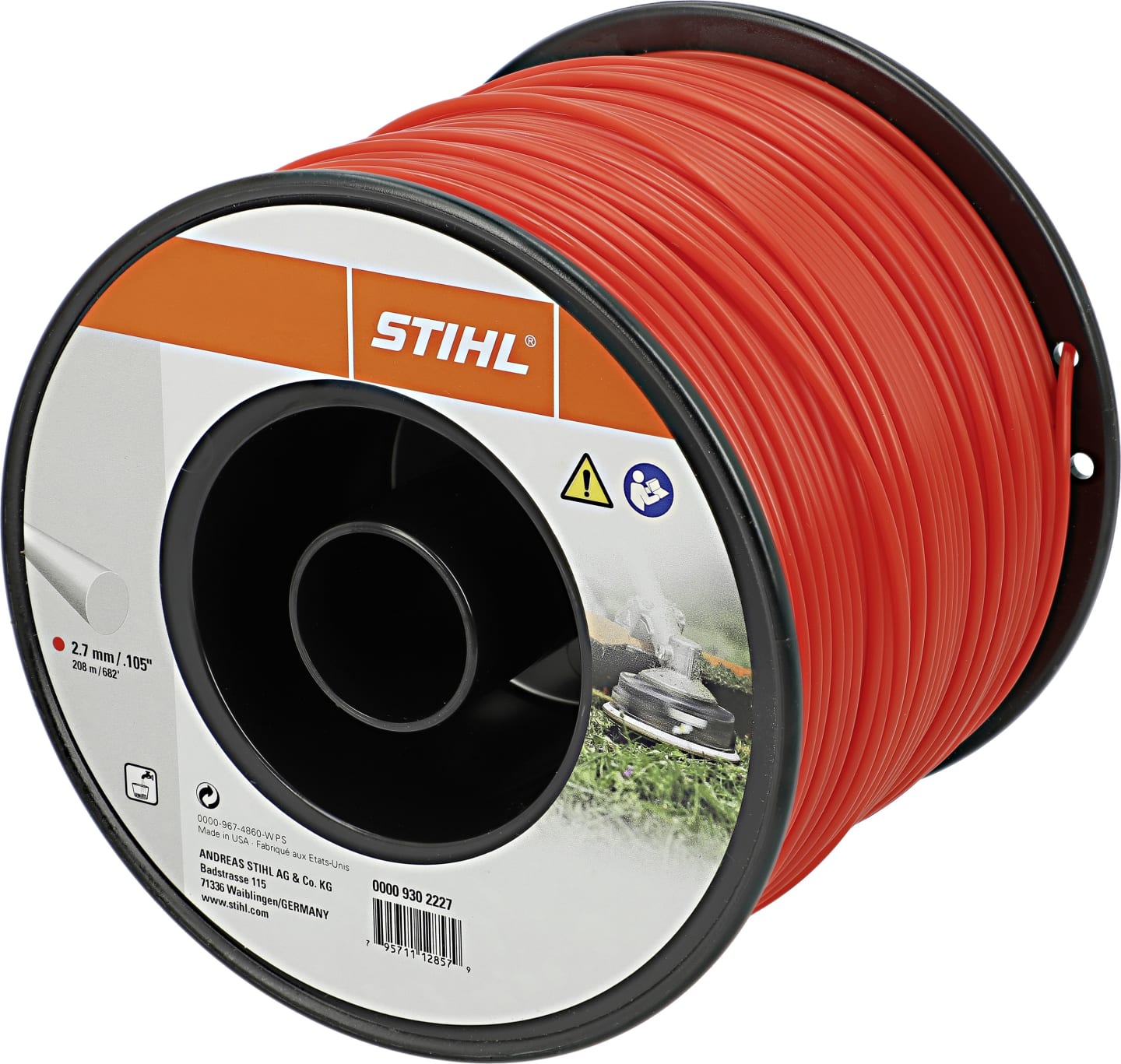 STIHL Mähfaden rund 2,7 mm/215,0 m, rot, 0000 930 2227