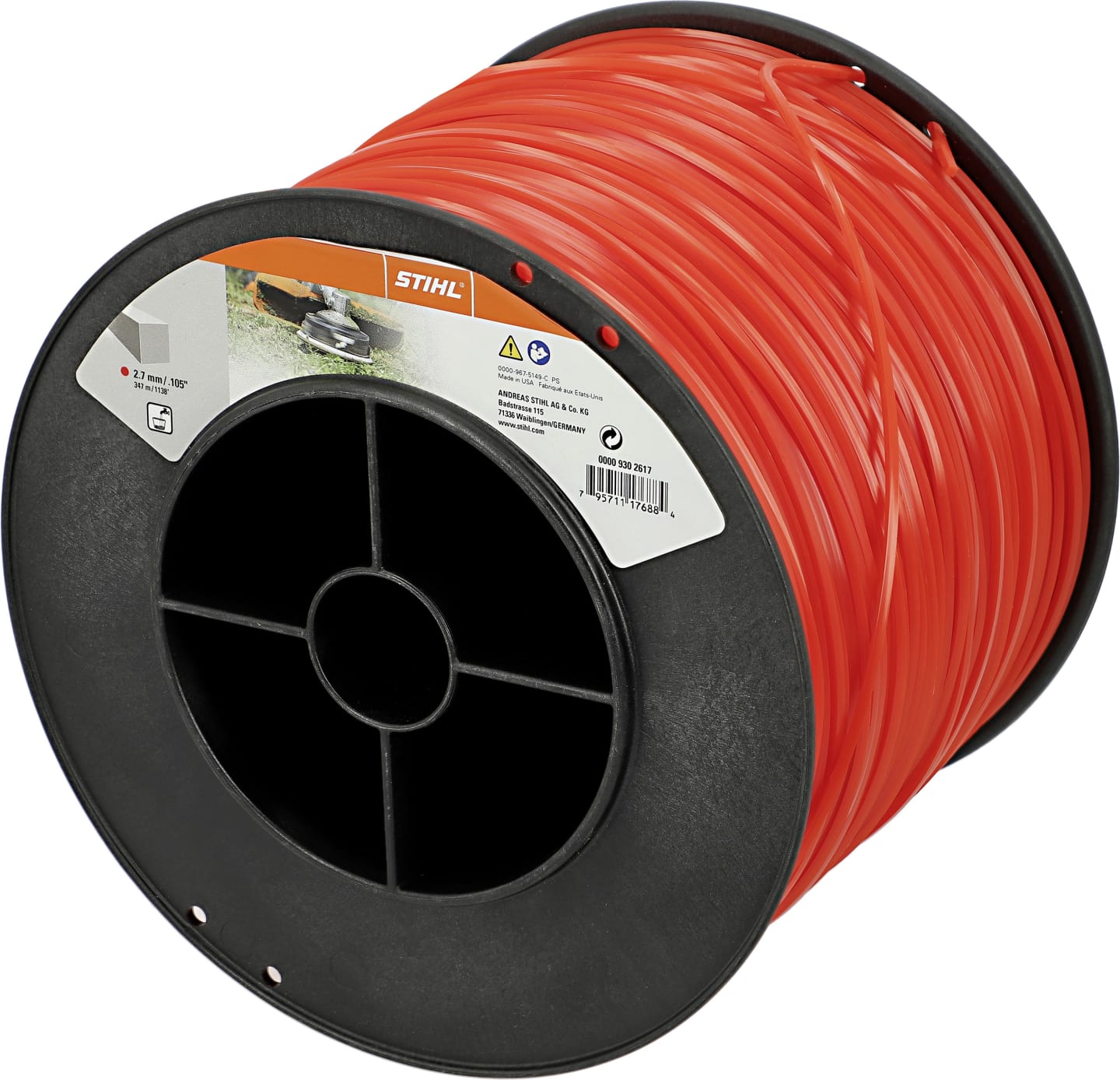 STIHL Mähfaden viereckig 2,7 mm/359 m, rot, 0000 930 2617