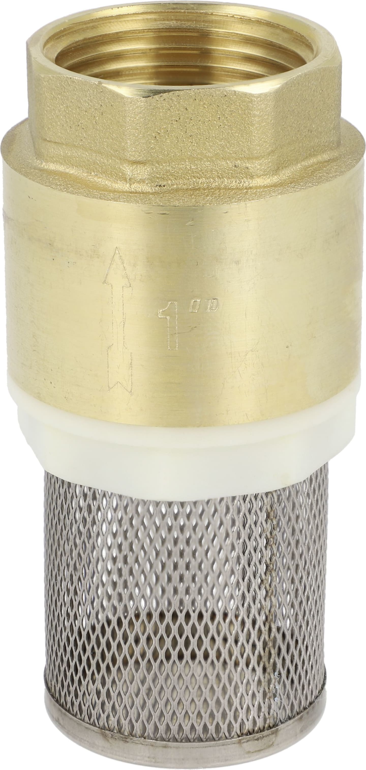 Geka® Fußventil 1" IG, Messing (Fußventil); Edelstahl (Saugkorb)