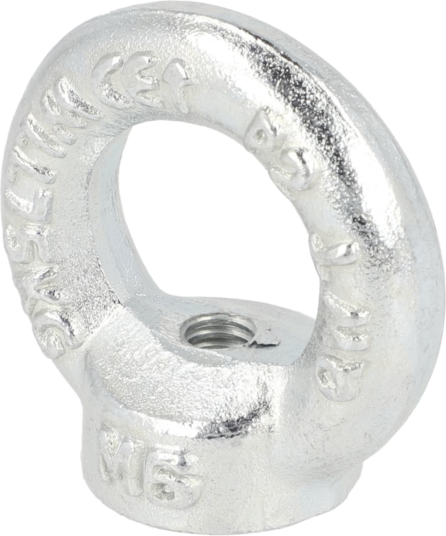Ringmutter M 6 DIN 582, Stahl (C15 E), verzinkt; blau passiviert (A2K), 039596