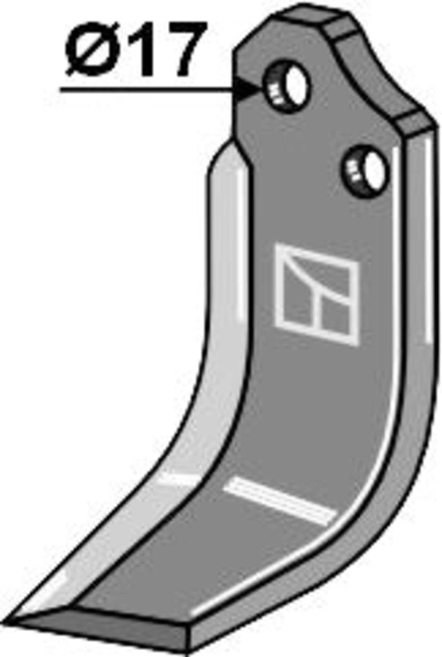 Industriehof® Fräsmesser links/rechts 229 x 90 x 10 mm, Bohrung 17 mm, für Fräse Alpego