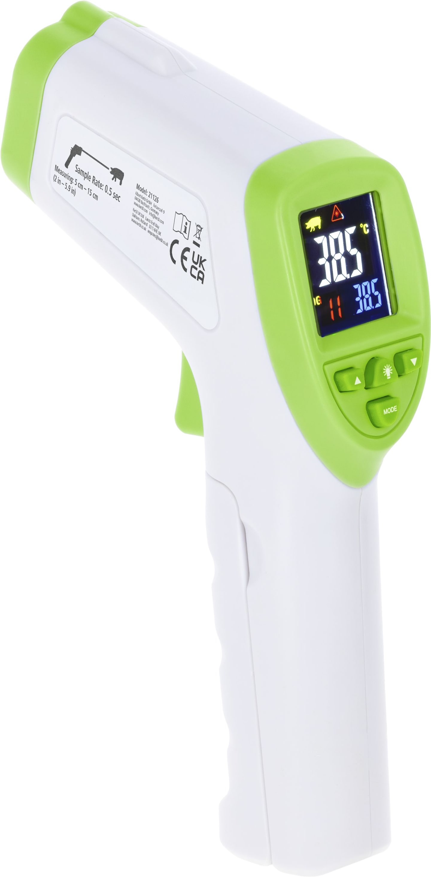 KERBL Laser-Infrarot-Thermometer +32 bis +45 °C, 21126