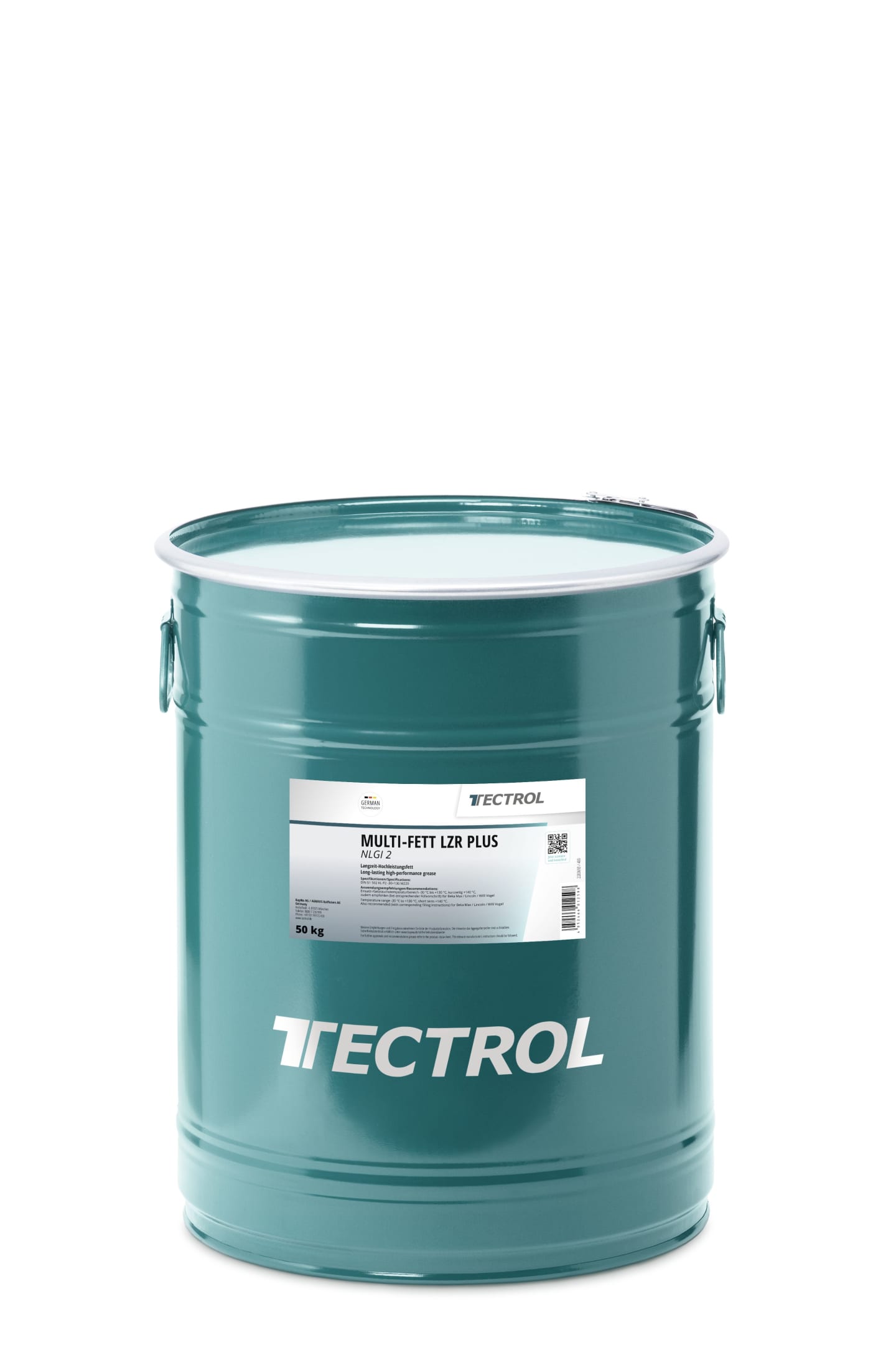 TECTROL MULTI-FETT LZR PLUS 50 kg Hobbock NLGI 2 Schmierfett, Langzeitfett Zentralschmieranlagen, Lithium, Willy Vogel, Lincoln