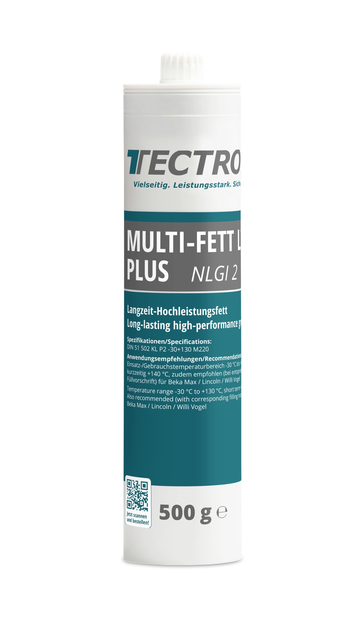 TECTROL MULTI-FETT LZR PLUS NLGI 2 Schmierfett, Langzeitfett Zentralschmieranlagen, Lithium, Willy Vogel, Lincoln