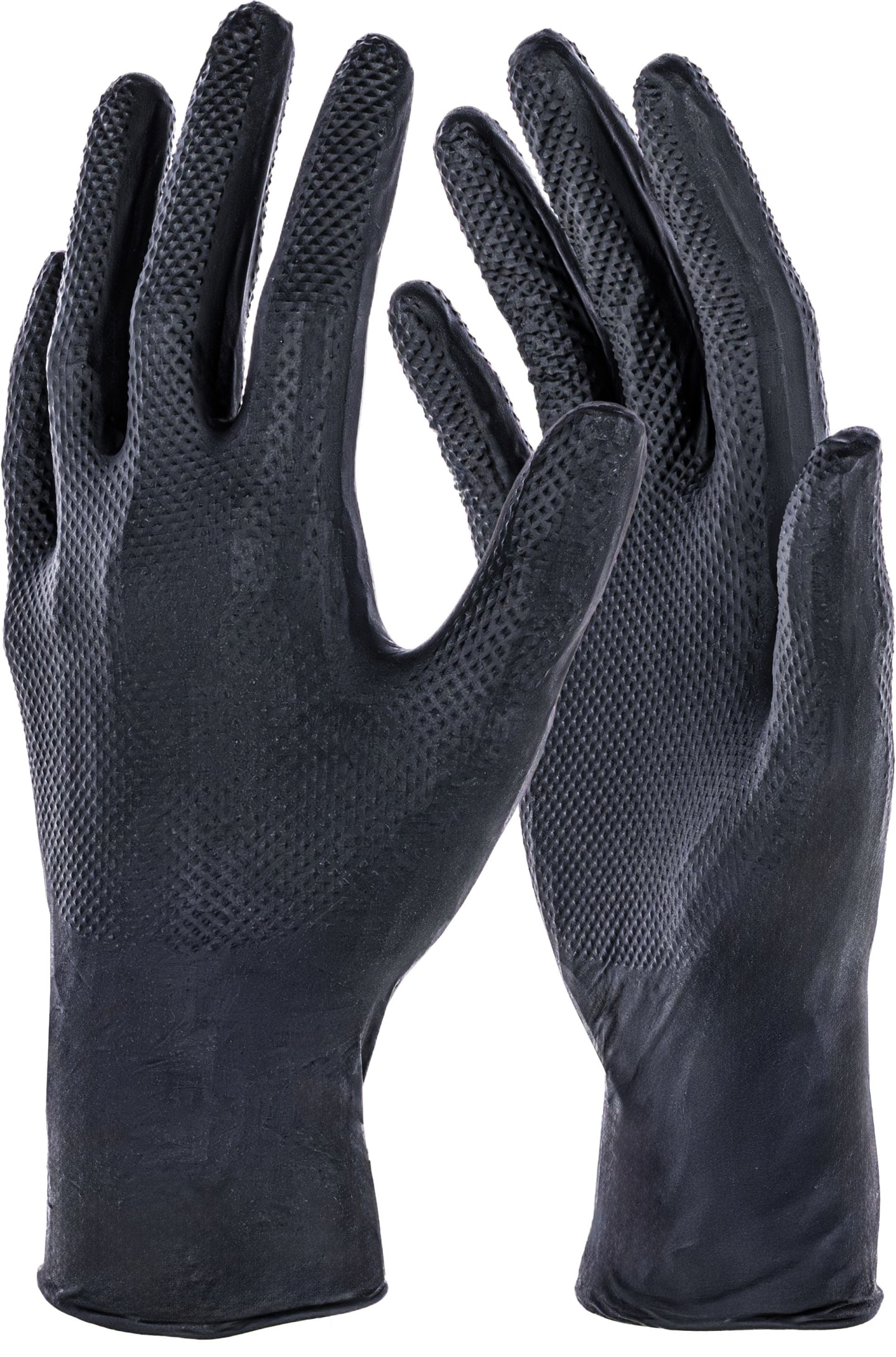 Keron Einmalhandschuhe "Nitrile X-Grip" Gr. XL (9,5 – 10), 50 St., schwarz, 153088
