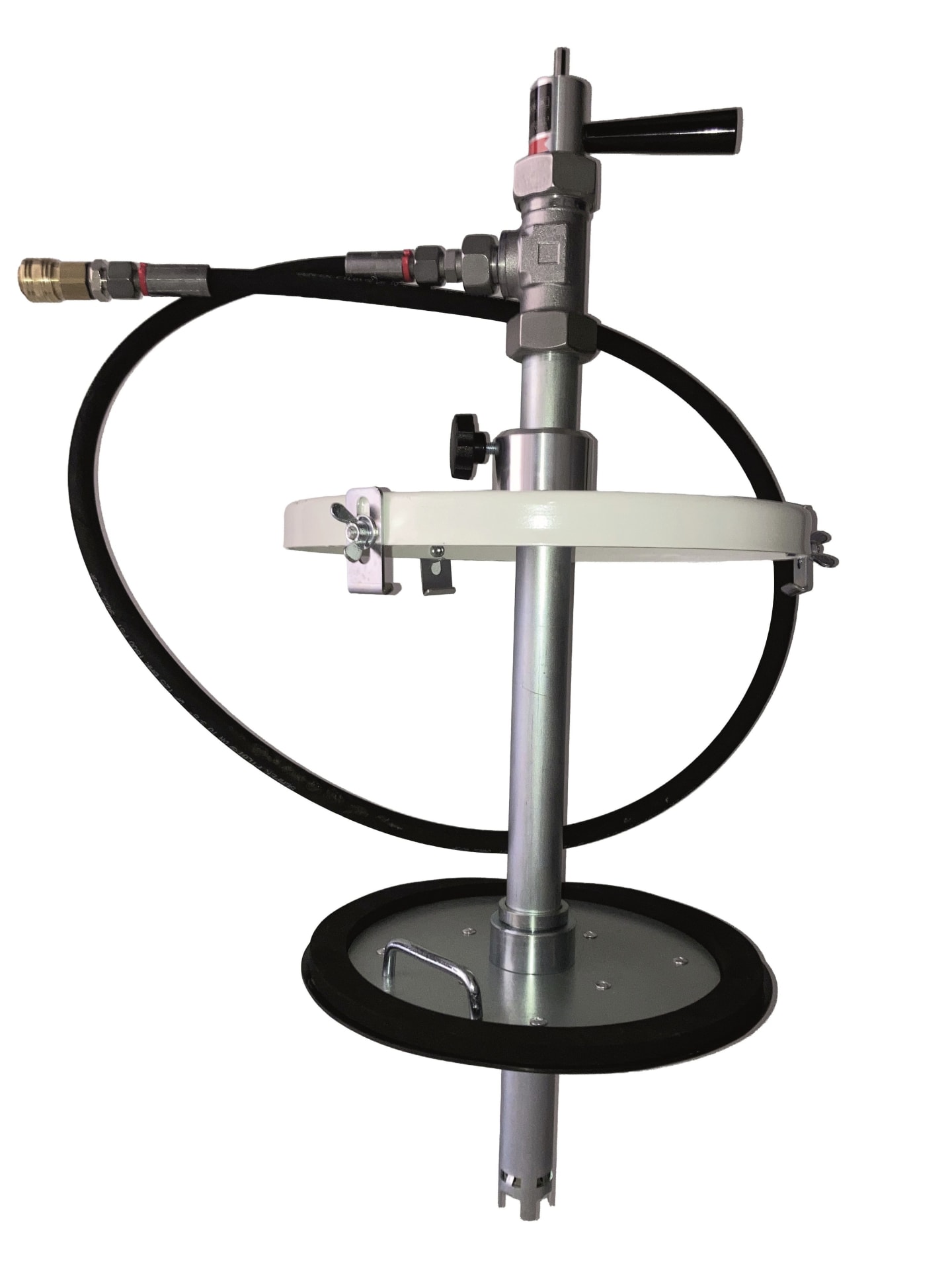 Lutz Pumpen LubeDrive 18 Fettpumpen-Set für Akkuschrauber – Komplettlösung für 18 kg Fetteimer zur Befüllung von Zentralschmieranlagen, inkl. Zubehör 0207-603