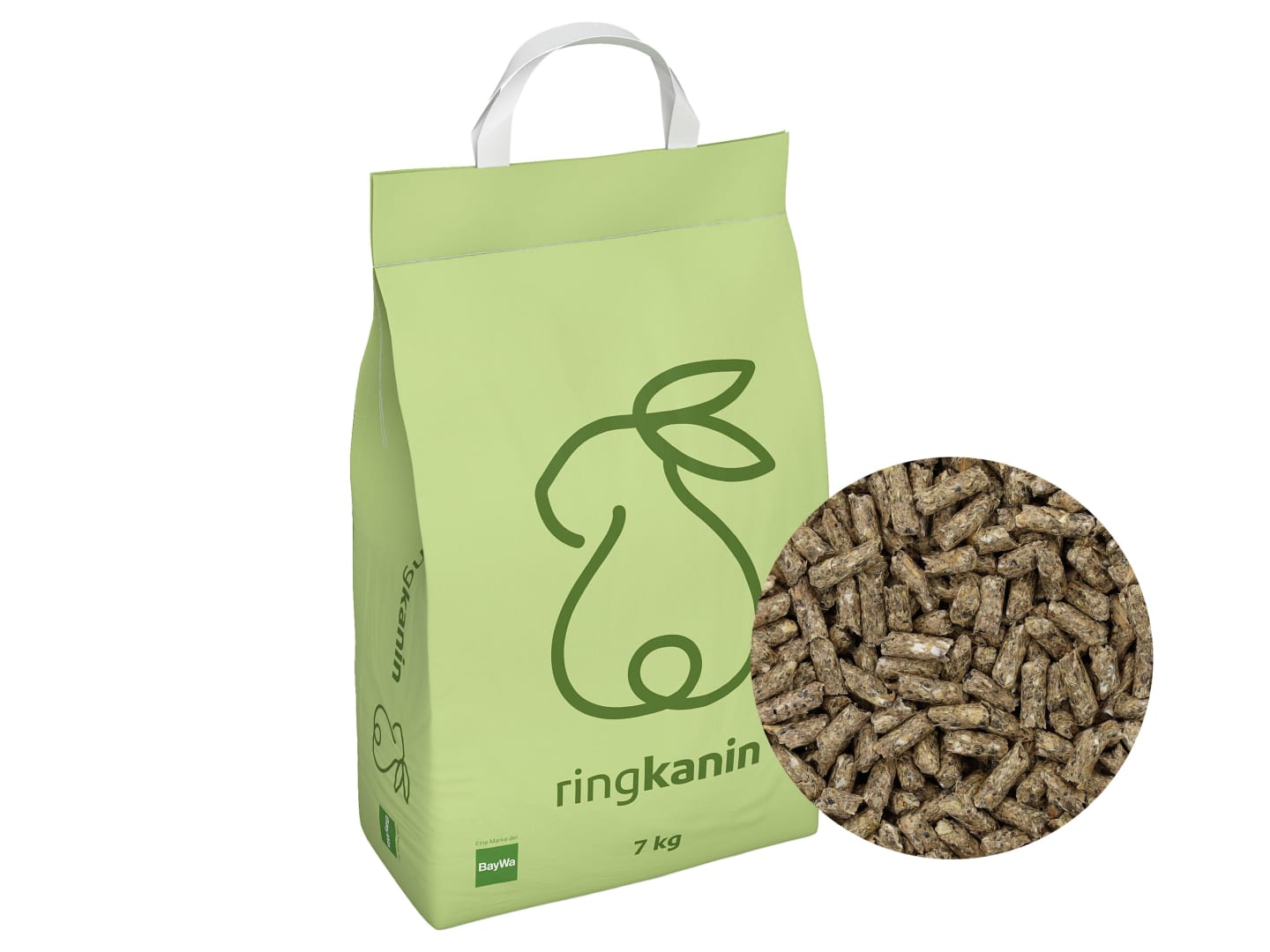 ringkanin Zucht (Kleinpackung) Kaninchenfutter, Nagerfutter, Hasenfutter für Zuchtkaninchen, Zwergkaninchen und Kleinnager Pellet 7 kg Sack