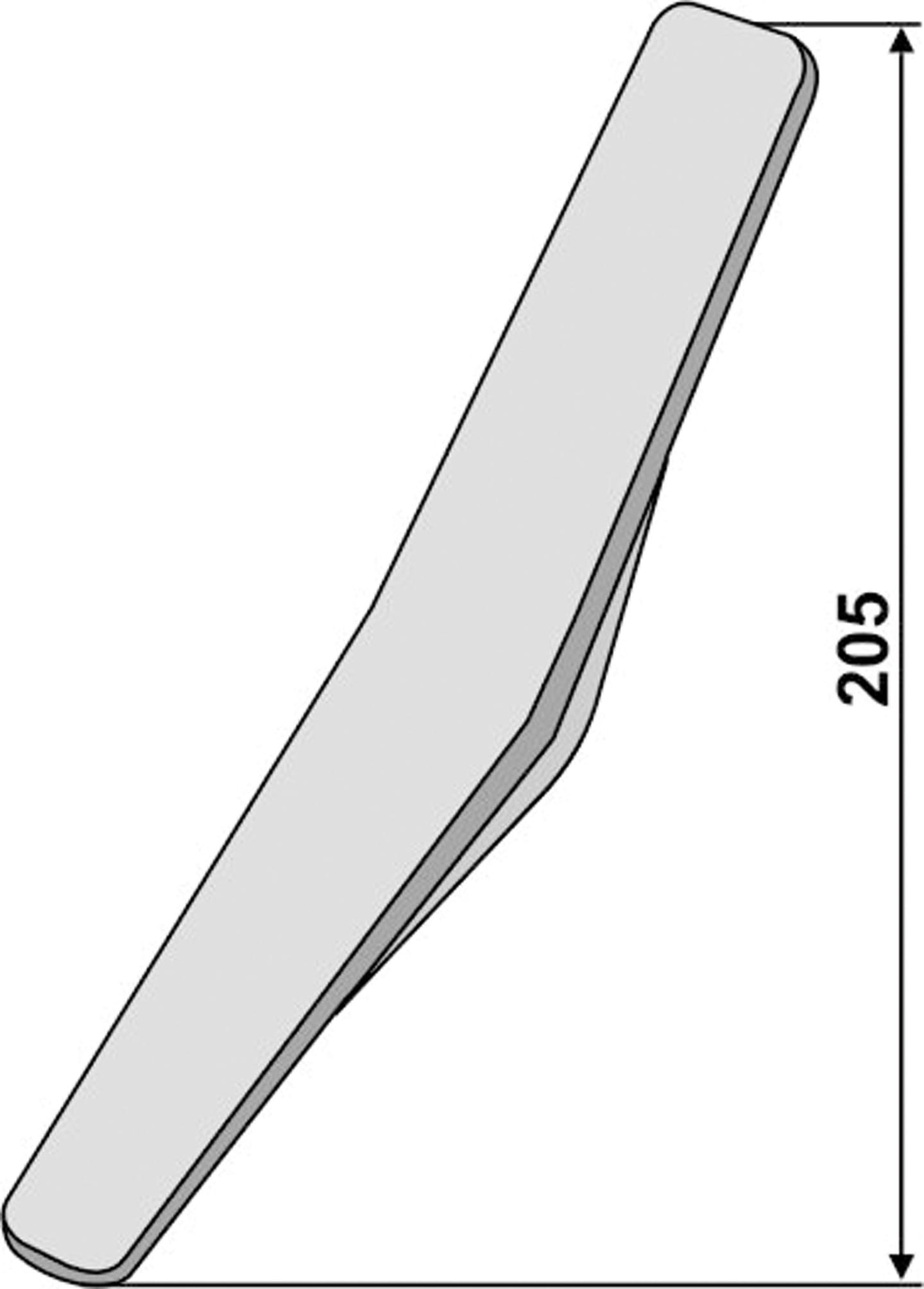 Industriehof® Aufschweißspitze links/rechts, für Amazone Rütteleggenzinken RH-44 V/H, RH39P