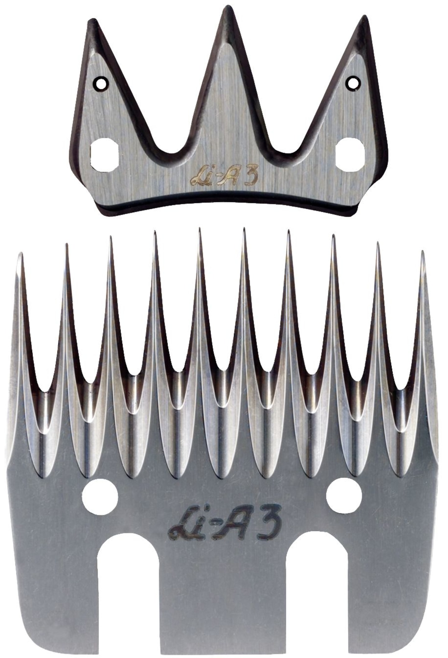 Lister Schermessersatz "LI A 3" Ober-/Untermesser mit 3/10 Zähnen, Scherkopf III, für Schafe, 15-0207000