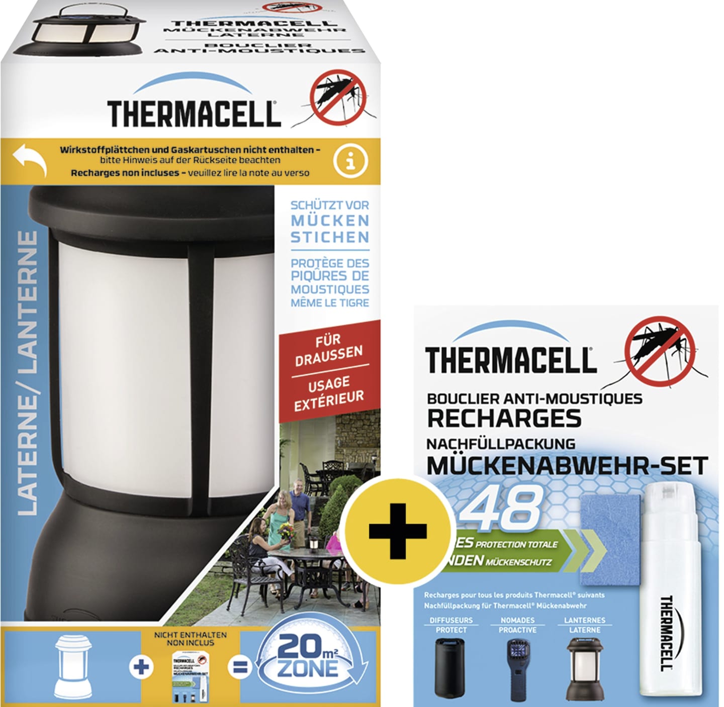 Thermacell Mückenabwehr "Laterne" Tischgerät, für max. 20 m²