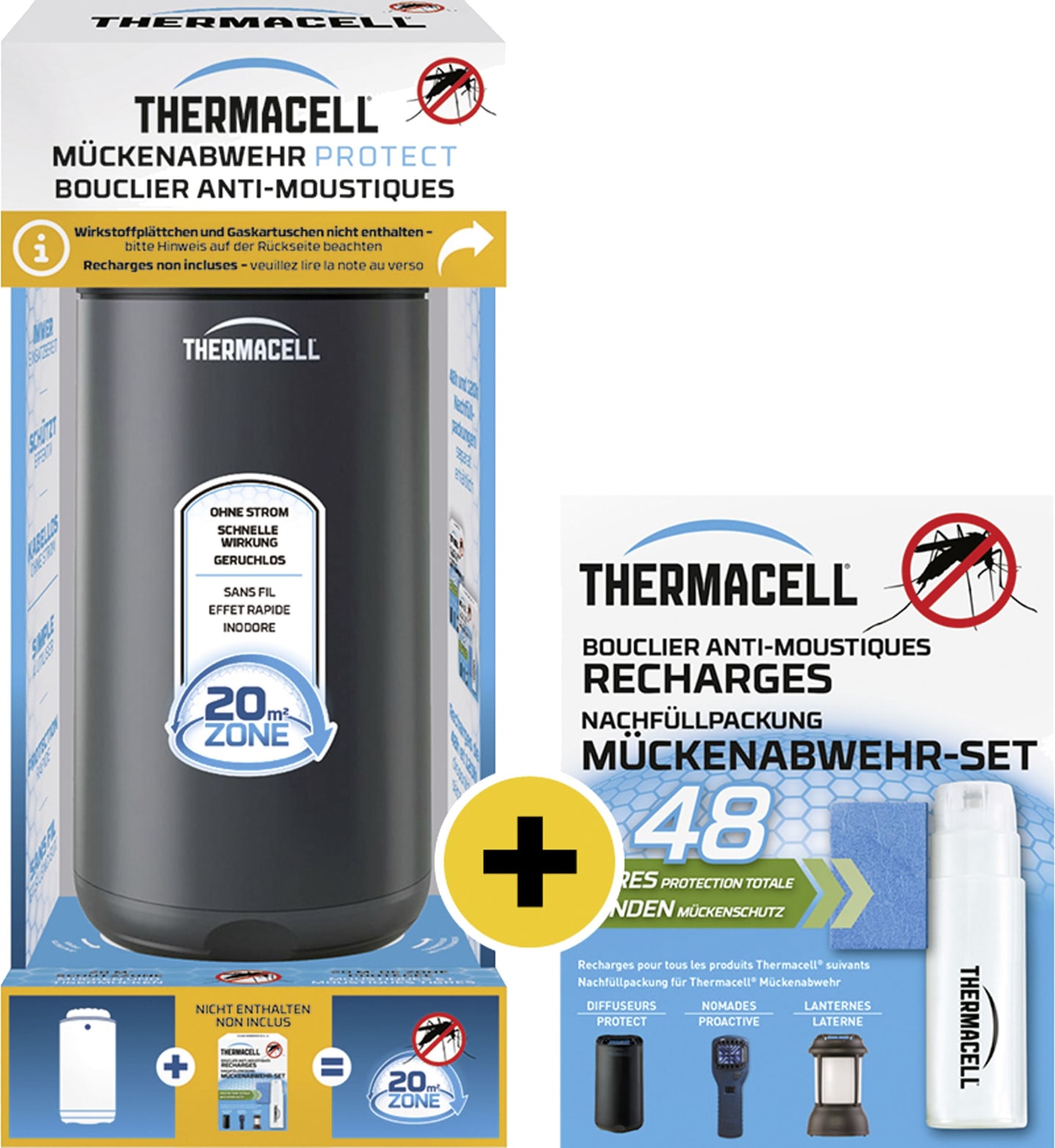 Thermacell Mückenabwehr "Protect Graphit" Tischgerät, für max. 20 m²