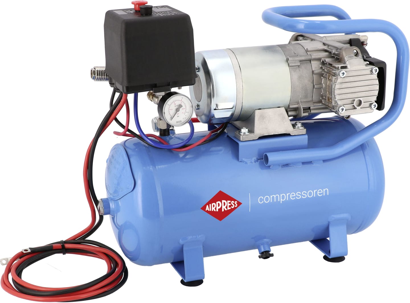 Airpress Kompressor "DC 12-180/15" 15 l-Behälter, Abgabeleistung 144 l/min, 10 bar, 36587