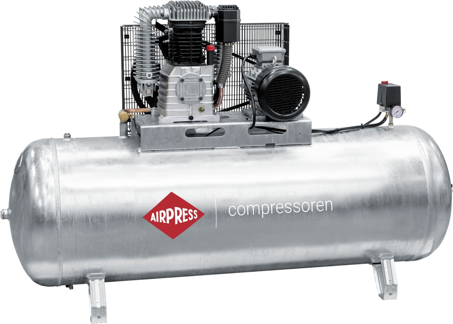 Airpress Kompressor "G 1000-5000 Pro" 500 l-Behälter, Abgabeleistung 696 l/min, Betriebsdruck max. 11 bar, 369569