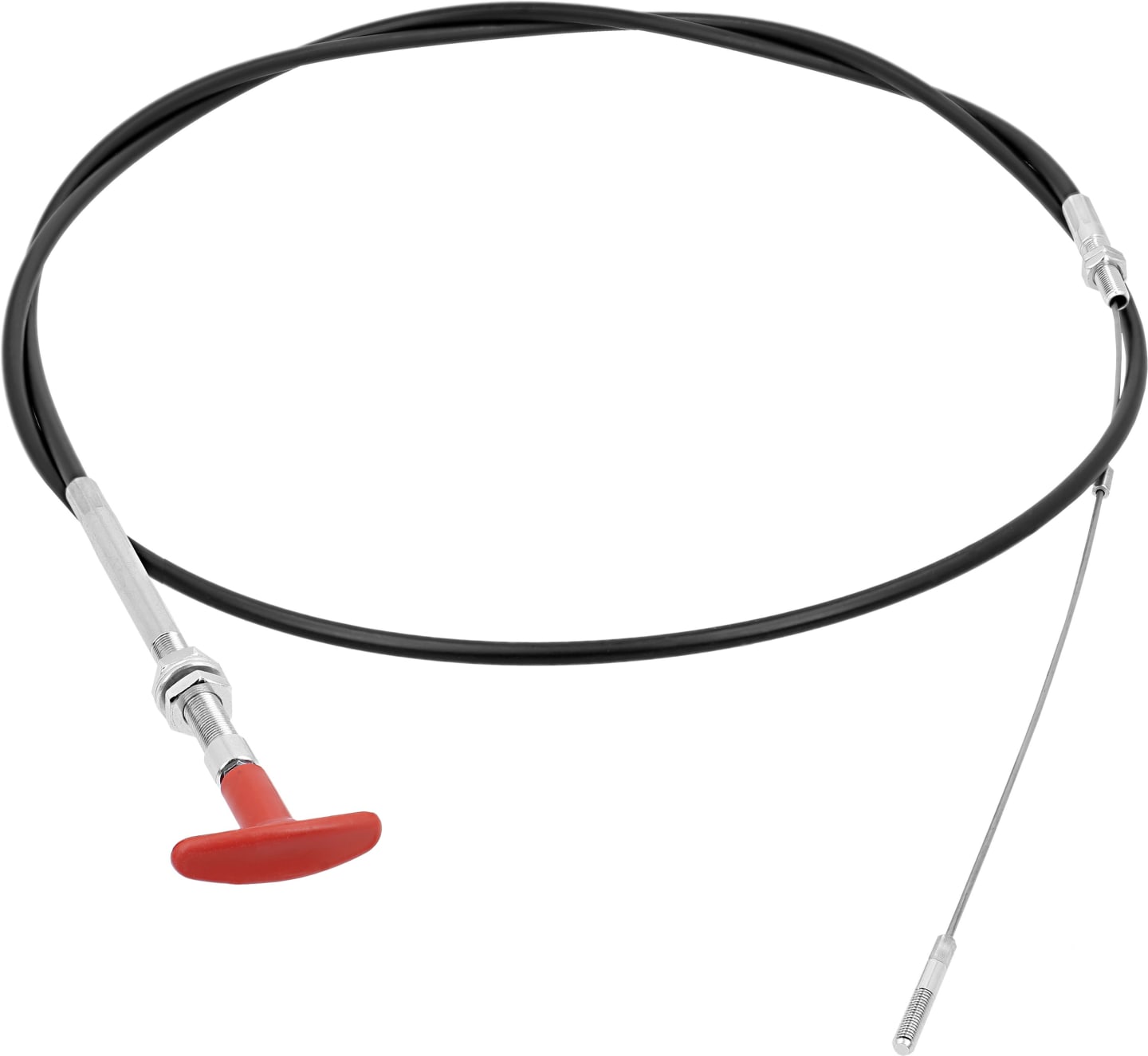 Bowdenzug 2.240/1.890 mm mit Zugknopf, für Absteller Traktor Fendt Geräteträger F 365 GT, F 370 GT, F 380 GT