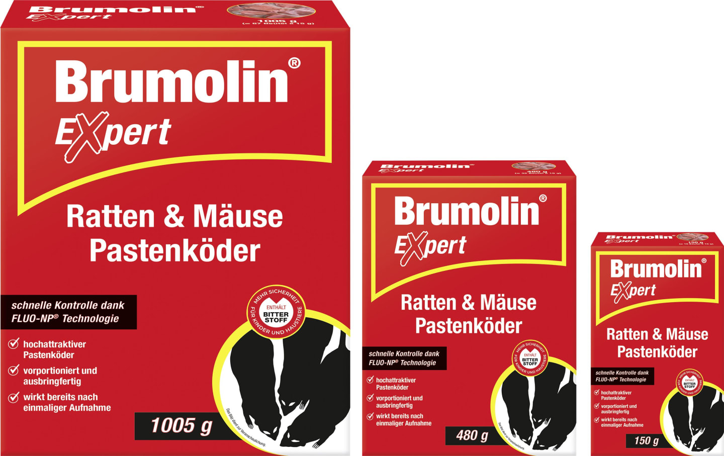 Brumolin Pastenköder "Expert" gegen Ratten, Mäuse