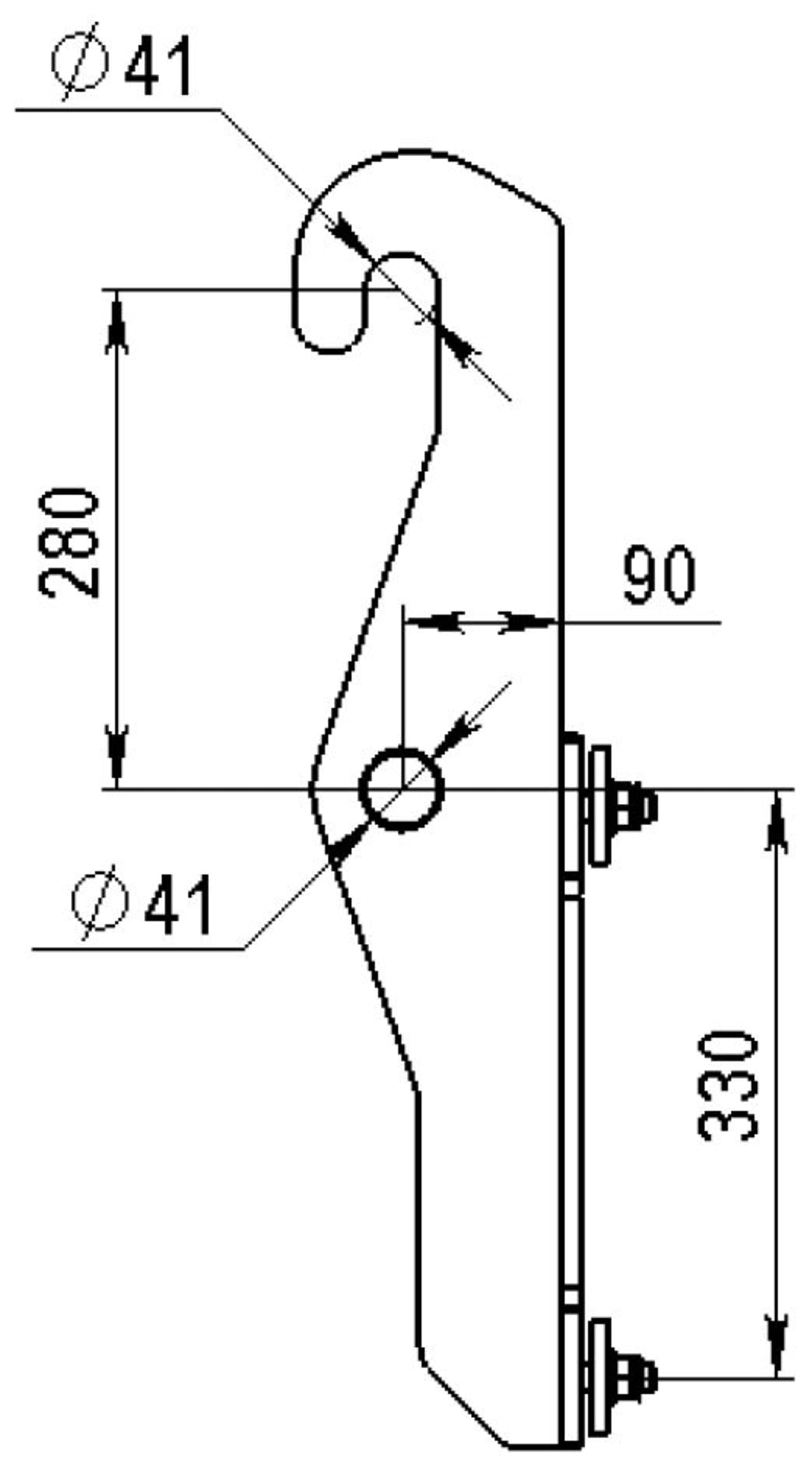 Düvelsdorf Anschraubplatte D-Lock; Kramer lang, 2 St., 5120346