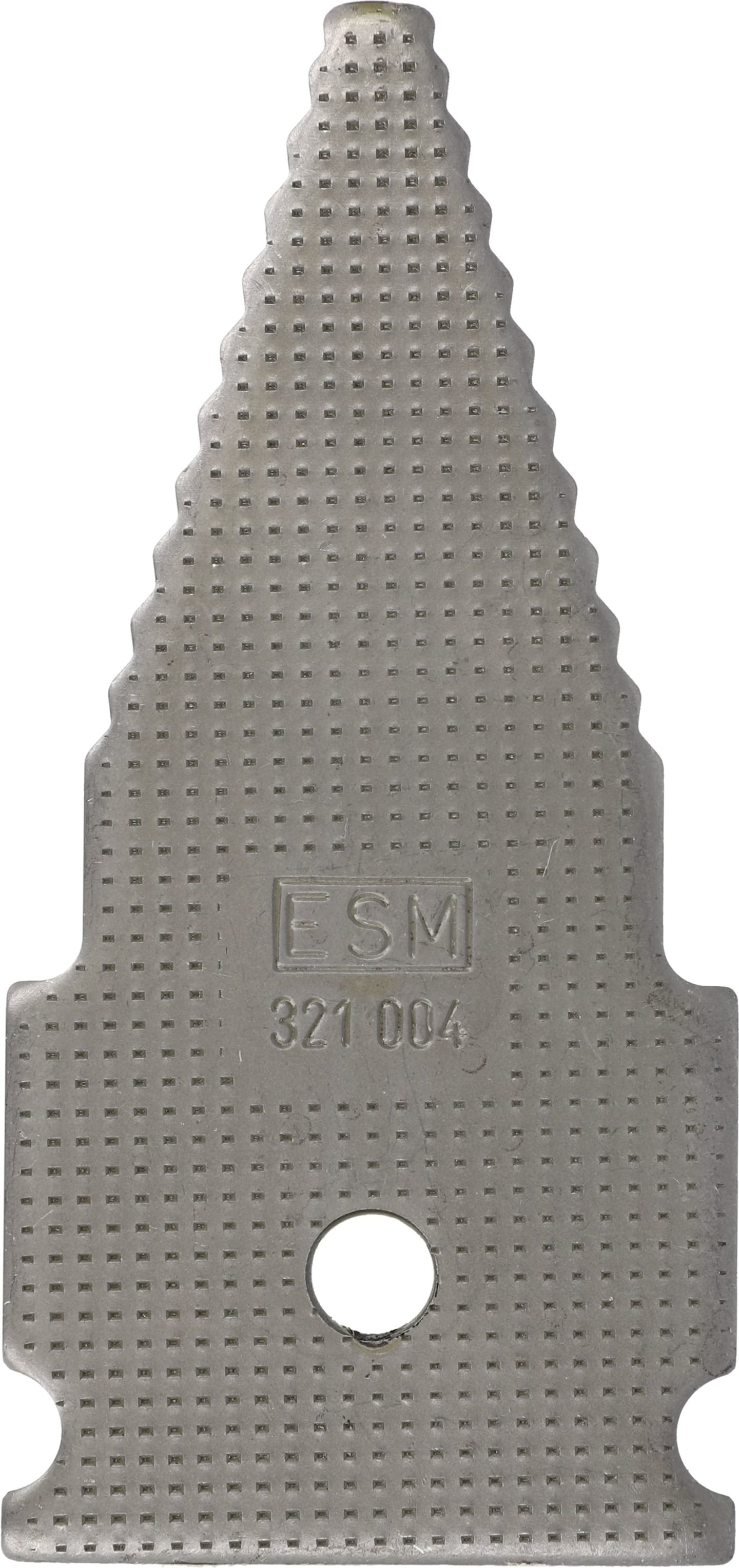 ESM Messerklinge 106 x 50,8 x 4 mm, neue Ausführung (Rundloch), für Universal Doppelmesser-Mähbalken Agria, ESM, 321 0041