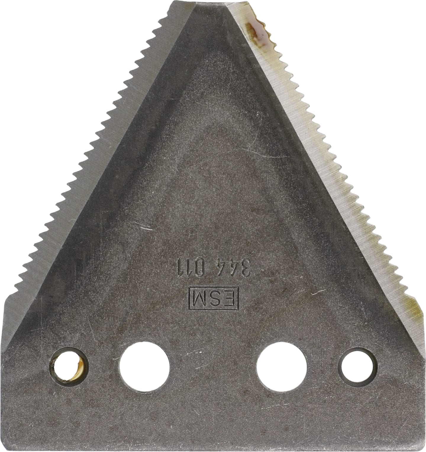 ESM Messerklinge 80 x 76 x 2 mm, gezahnt, für Fingerbalken Agria, Barbieri, Bucher, Eurosystems, Eumot, Rasant, Sep, Vogel & Noot, 344 0111