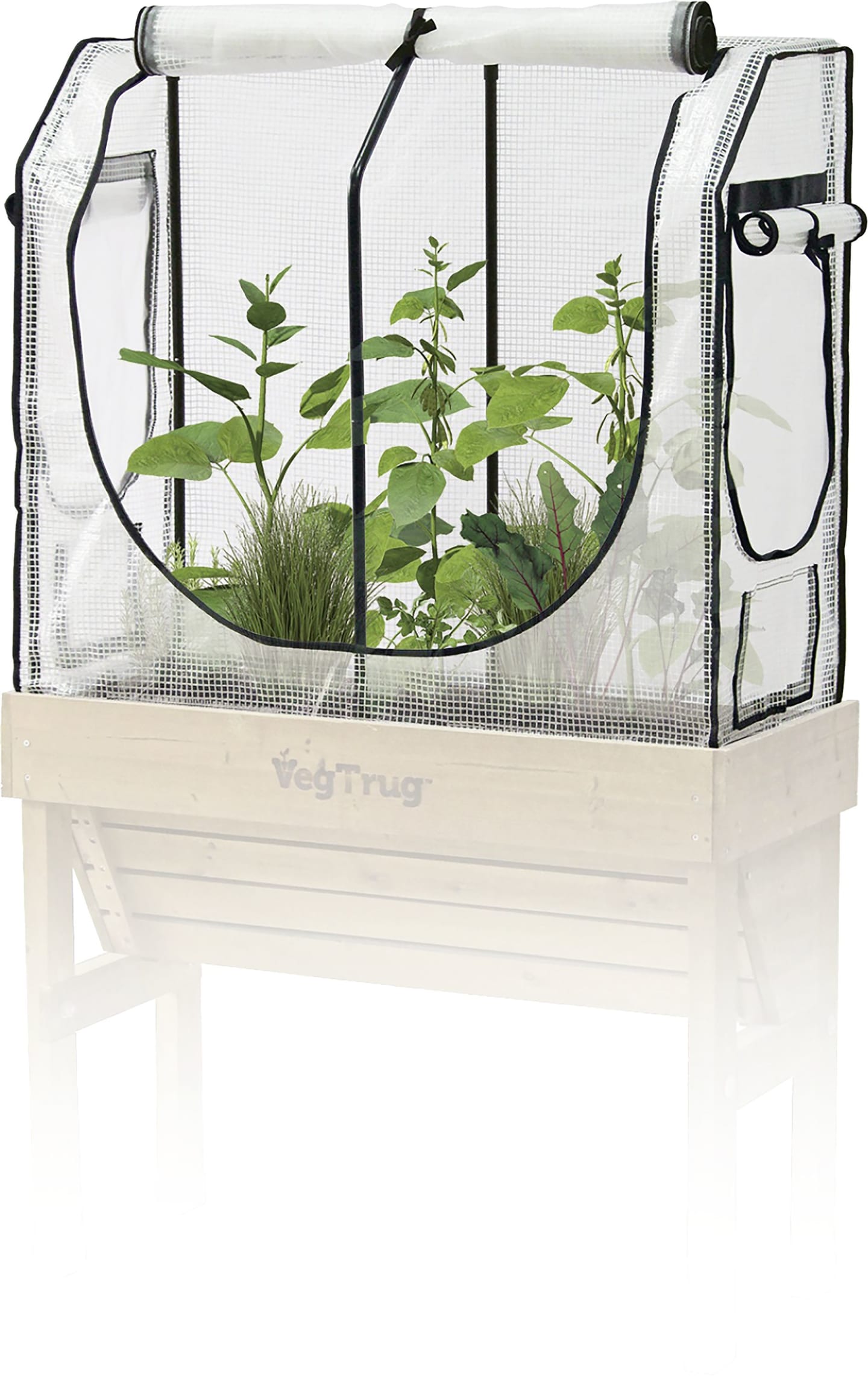 VegTrug Gewächshausaufsatz 99 x 41,5 cm, für Hochbeet Wall Hugger 1,00 m, 090KIT;1141