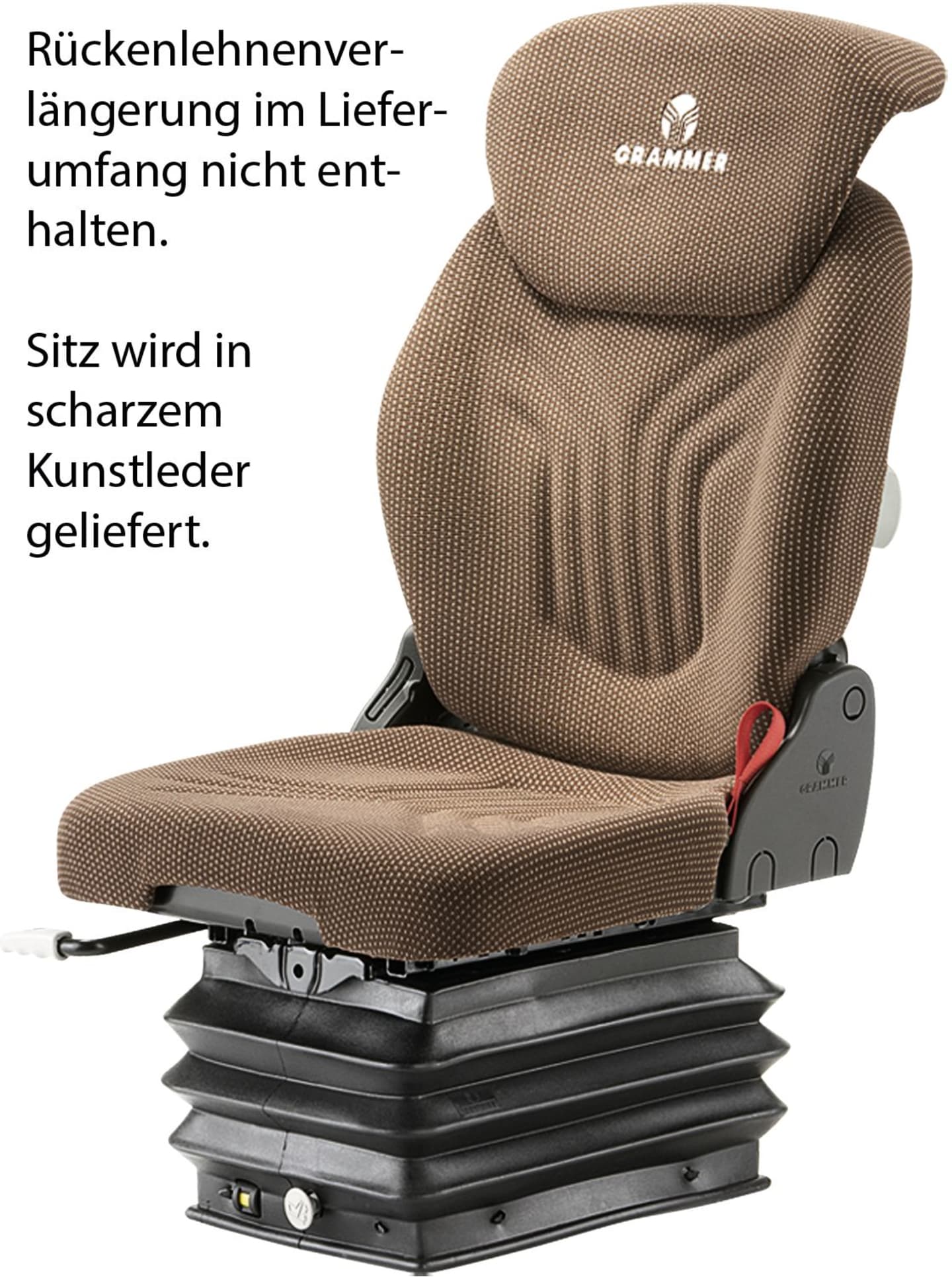 Grammer Traktorsitz "Compacto® Comfort S", luftgefedert, Kunstleder