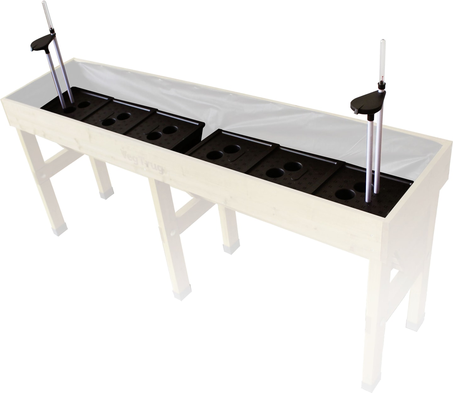 VegTrug Bewässerungssystem 16 l für Hochbeet Wall Hugger 1,80 m, 090SW;1142