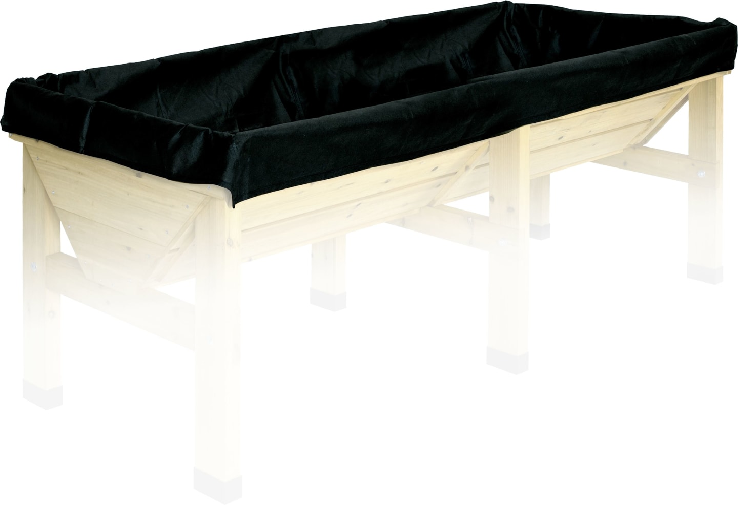 VegTrug Vlies L x B x H 180 x 102 x 48 cm, für Hochbeet Klassik 1,8 m, 090RL;1140