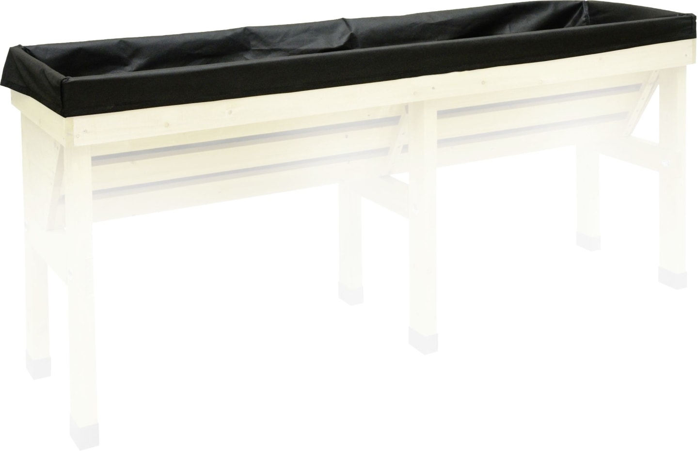 VegTrug Vlies L x B x H 183 x 52 x 50 cm, für Hochbeet Wall Hugger 1,8 m, 090RL;1142