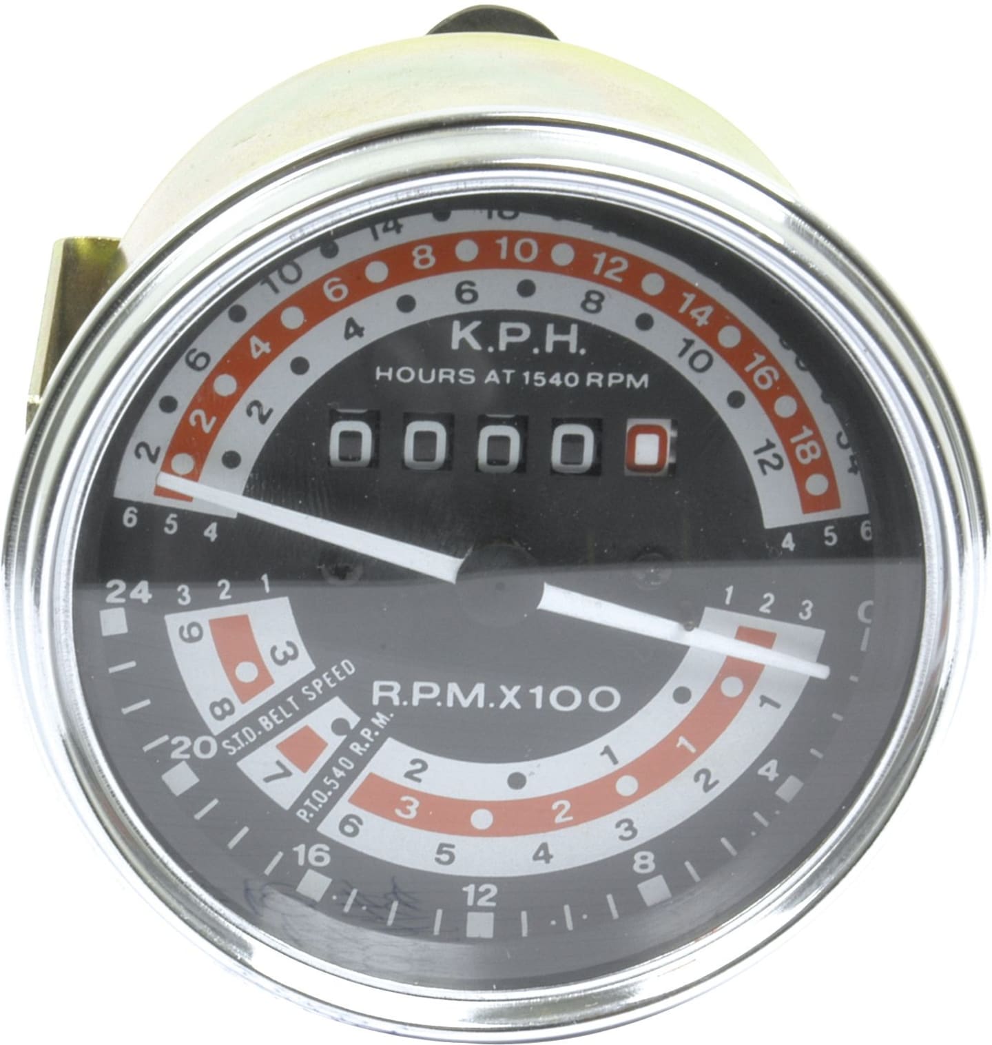 Traktormeter Ø 79/89 mm, 0 bis 24 km/h, für Traktor Massey Ferguson 165, 168, 175, 178, 185, 188