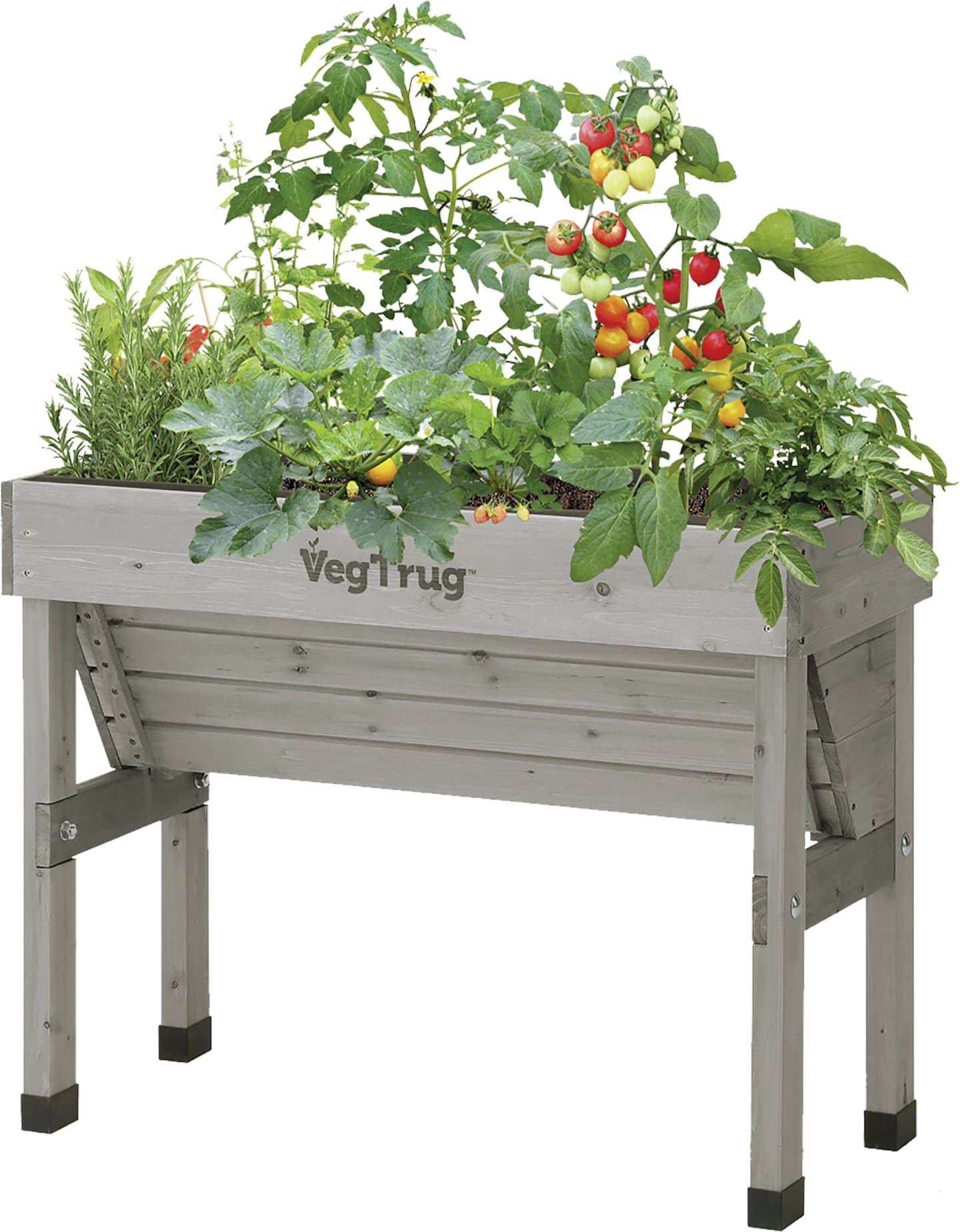 VegTrug Hochbeet "Wall Hugger" greywash 103 x 80 x 46 cm für die Montage an die Wand, 090VTWAHU1M-1063