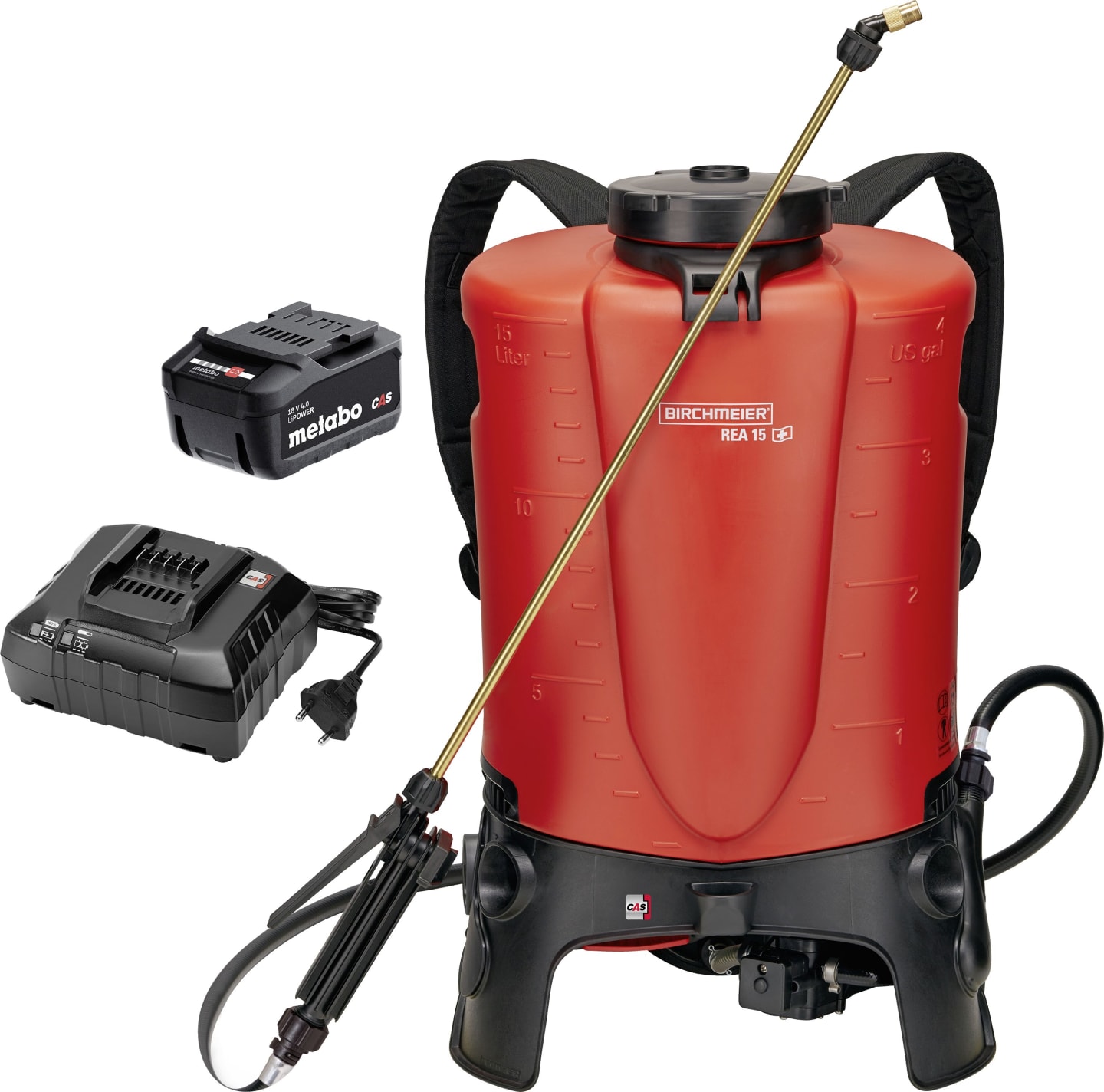 Birchmeier® Akku-Rückenspritze "REA 15 AC1" mit Akku 4,0 Ah/Schnellladegerät, 12114001