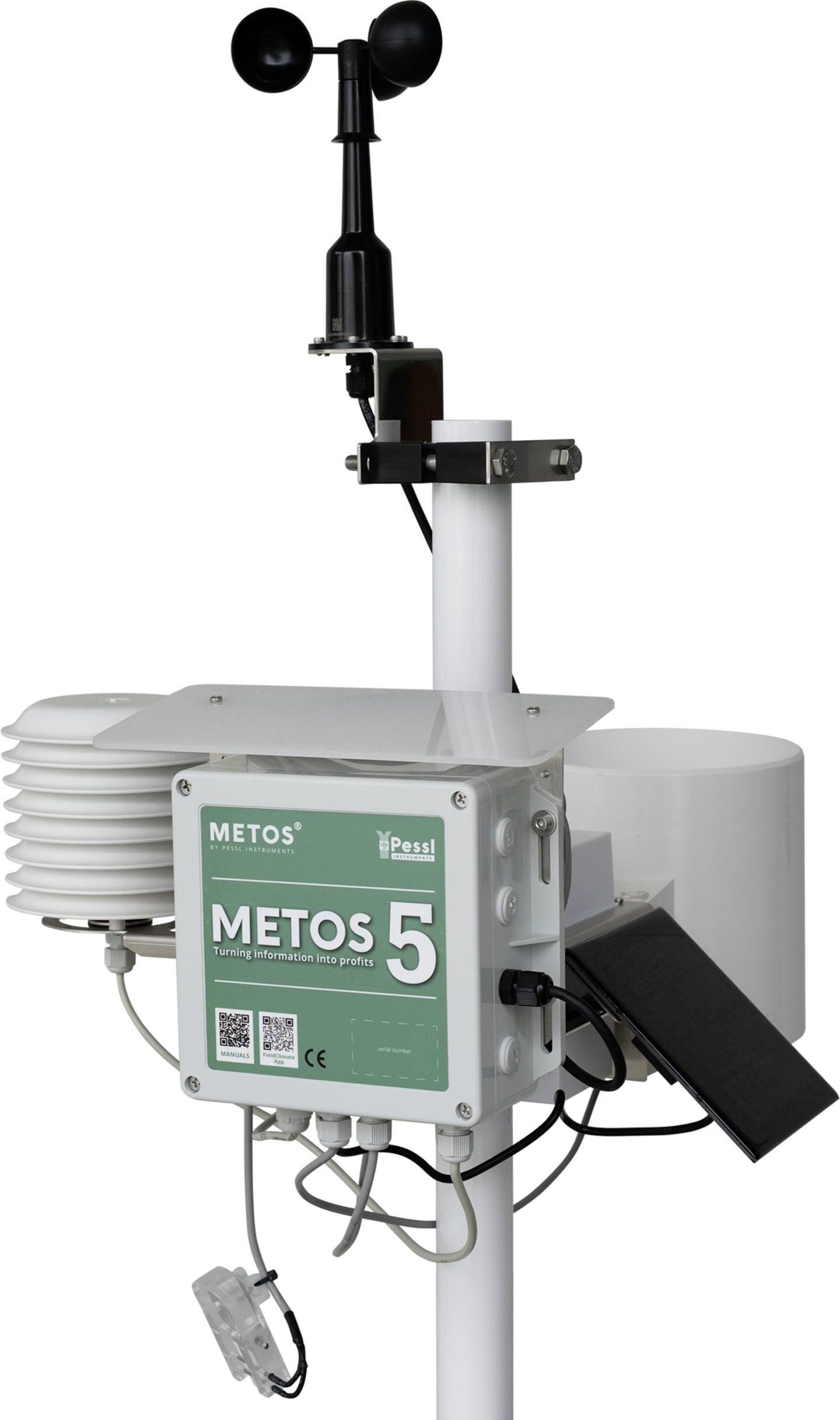 METOS® Wetterstation "270-MWS" mit 4 Sensoren/Stationsmast, zzgl. Servicevertrag, 700542 + 20221045-1