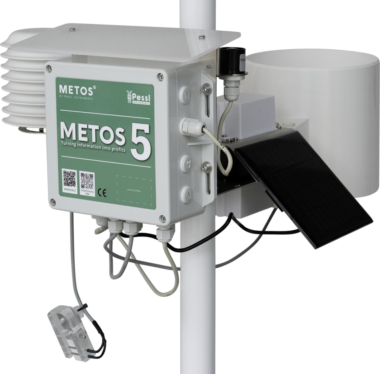 METOS® Wetterstation "250" mit 4 Sensoren/Stationsmast, zzgl. Servicevertrag, 700532 + 20221045-1
