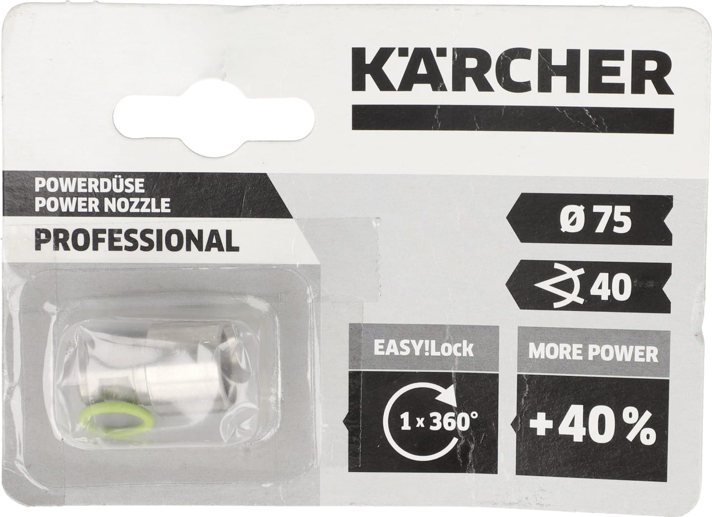Kärcher® Powerdüse "TR" Düsengröße 075, 40°, für empfindliche Oberflächen (Flachstrahl ), 2.113-056.0