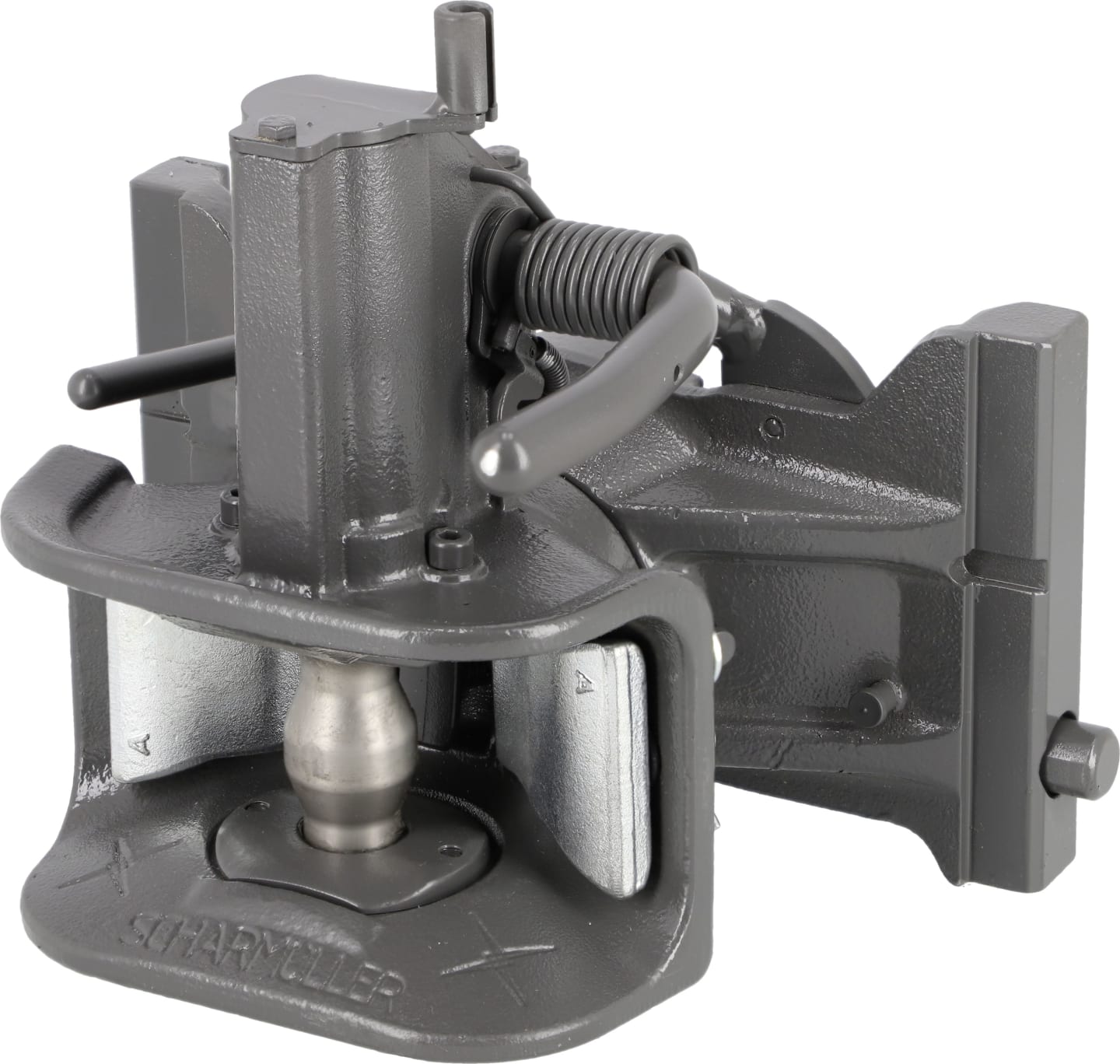 scharmüller Zugmaul automatisch, 311/22/30 mm, Ø Bolzen 38 mm, Fendt grau, 05.3113.221-A11