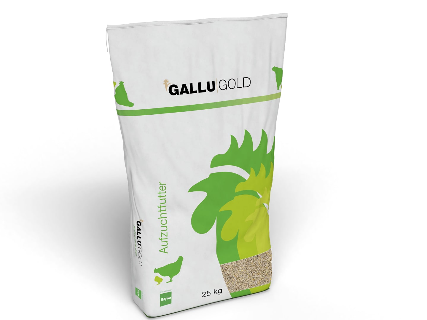 GALLUGOLD Junghennenkorn 25 kg Sack gegrütztes Alleinfuttermittel zur Aufzucht von Junghennen gegrützt