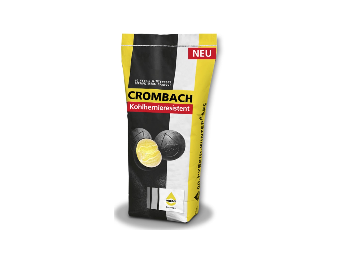 Winterraps Saatgut Rapool CROMBACH Scenic Gold + Lumiposa + Wurzel Plus 1,5 Mio Körner/EH