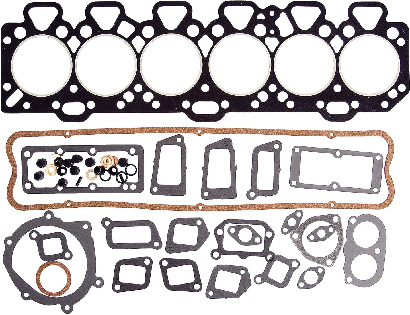Motordichtsatz oben, für 6-Zylinder-Motor Perkins A6.354.1/AT6.354.1, Traktor Massey Ferguson