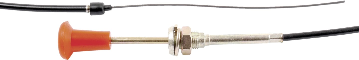 Bowdenzug 1.550 mm mit Zugknopf, für Absteller Traktor John Deere, Massey Ferguson, Motor Perkins