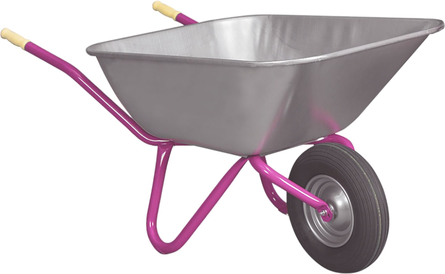 mefro Schubkarre "Blossom 140" 140 l, Metall verzinkt, Luftrad 400x100, 4.80/4.00-8, 011130