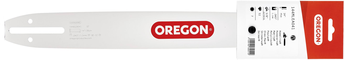 Oregon® Führungsschiene "Single Rivet Micro-Lite MLE" 3/8" Low Profile™ 35 cm .043"/1,1 mm, A041, 144MLEA041