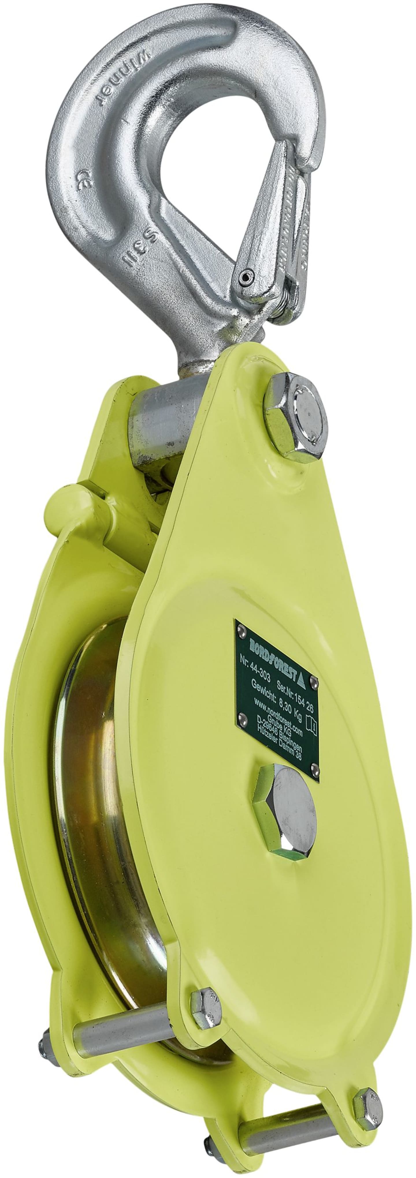 Nordforest Umlenkrolle "SRL-K18" Zugkraft max. 4,0 t, gelb, 7764739714