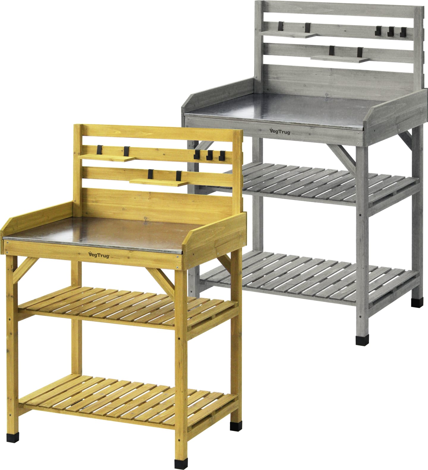 VegTrug Pflanztisch L x B x H 71 x 49 x 157 cm, für Garten, Terrasse, Balkon