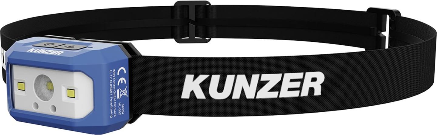 KUNZER LED-Stirnlampe 300 lm; 240 lm; 120 lm, HL-002