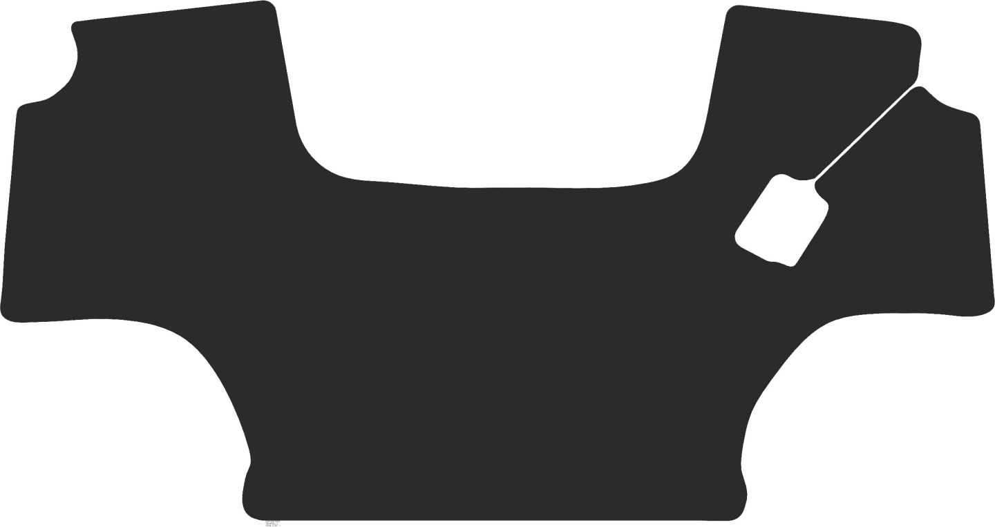 Fußmatte Gummi schwarz, für Deutz-Fahr Traktor 8340 TTV, ab Bj. 06.26