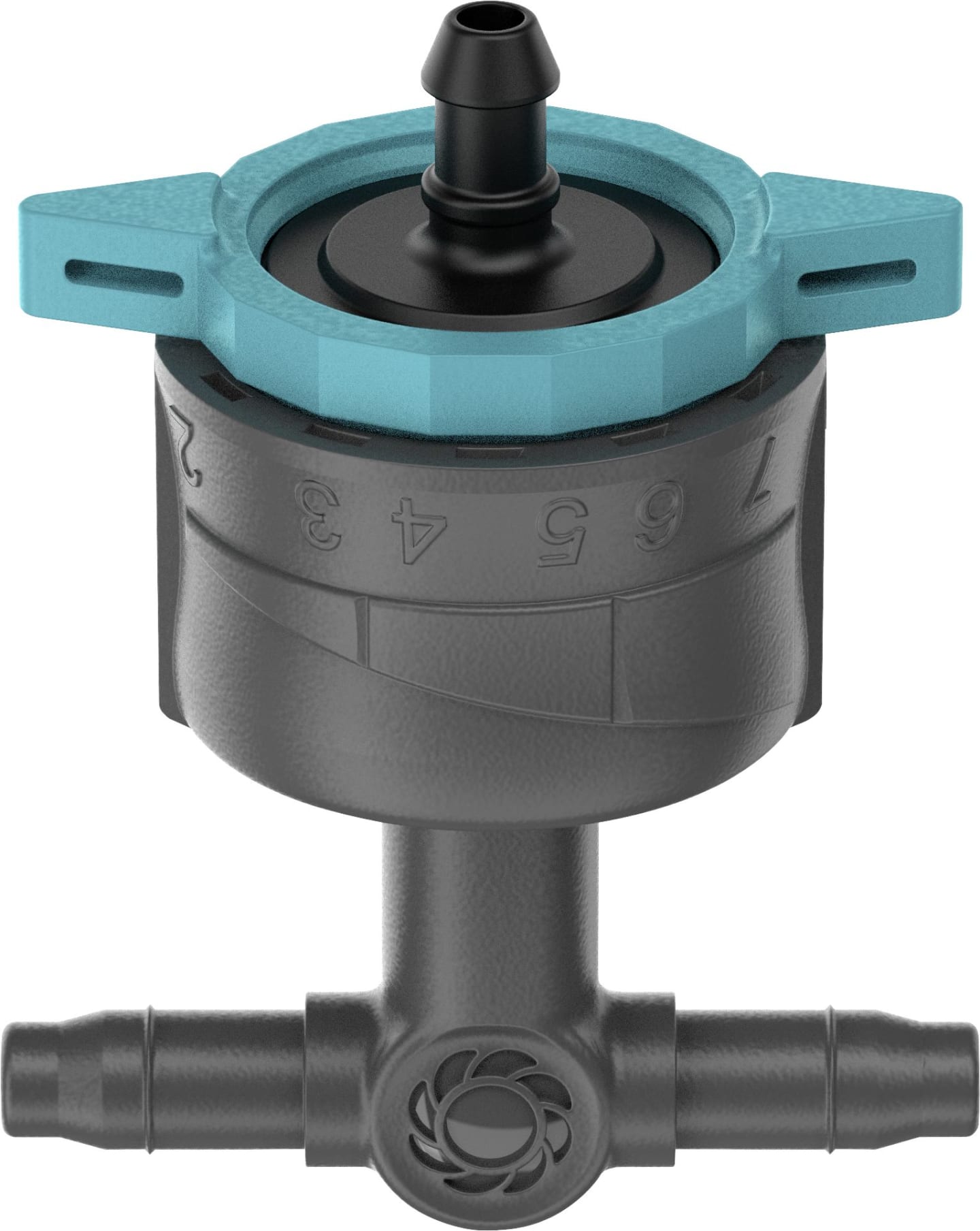 GARDENA Micro-Drip-System Regulierbarer Reihentropfer druckausgleichend orange; anthrazit , 13314-20