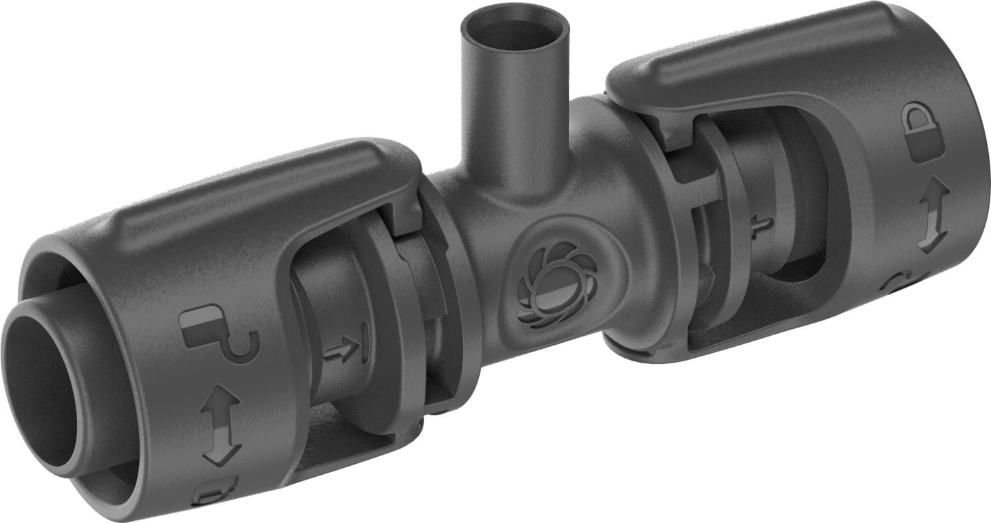 GARDENA Micro-Drip-System T-Stück für Sprühdüsen Länge:80 mm 13 mm (1/2'') 13206-20