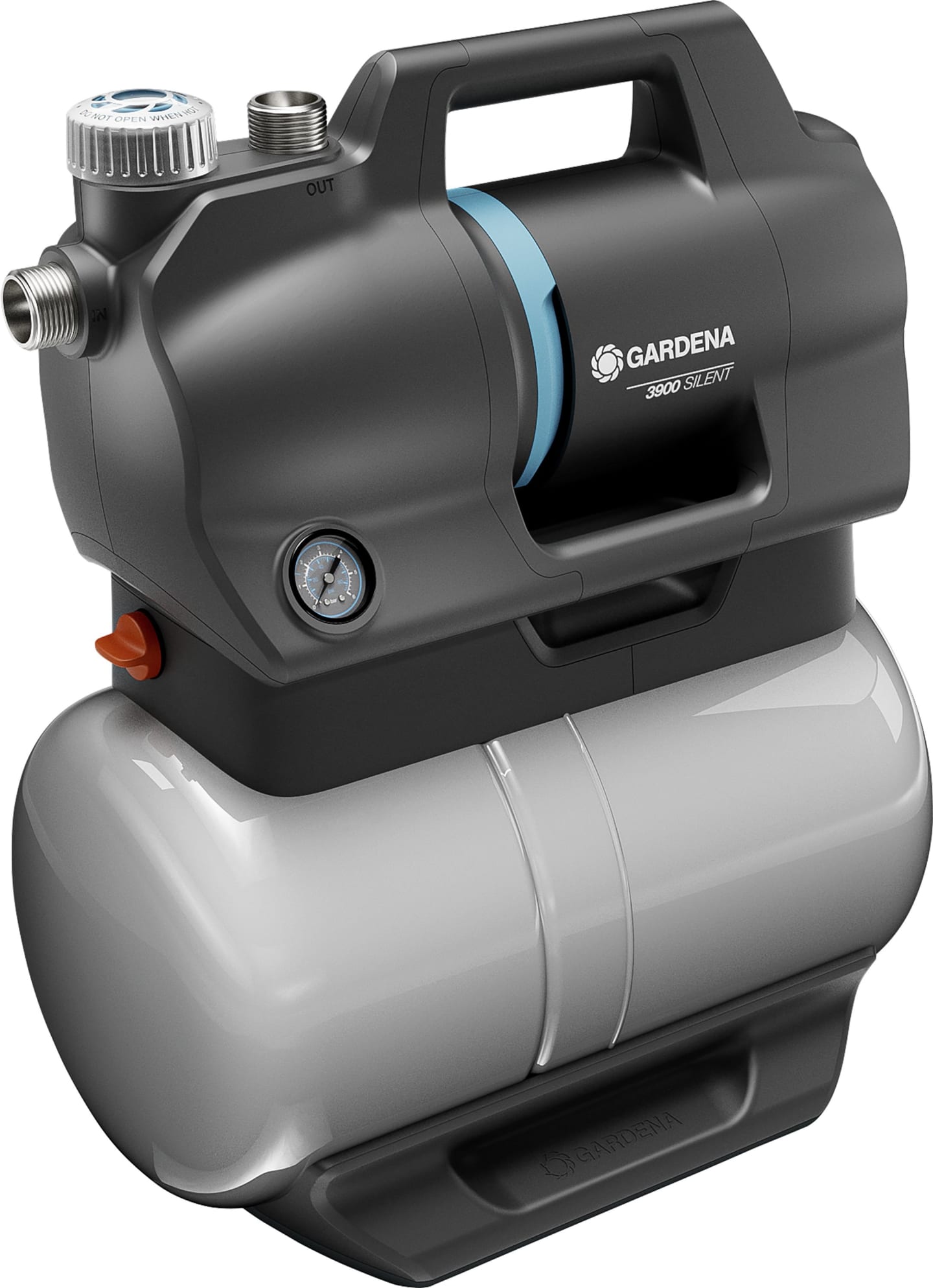 GARDENA Hauswasserwerk 3900 Silent 09066-61 schwarz; silber 09066-61