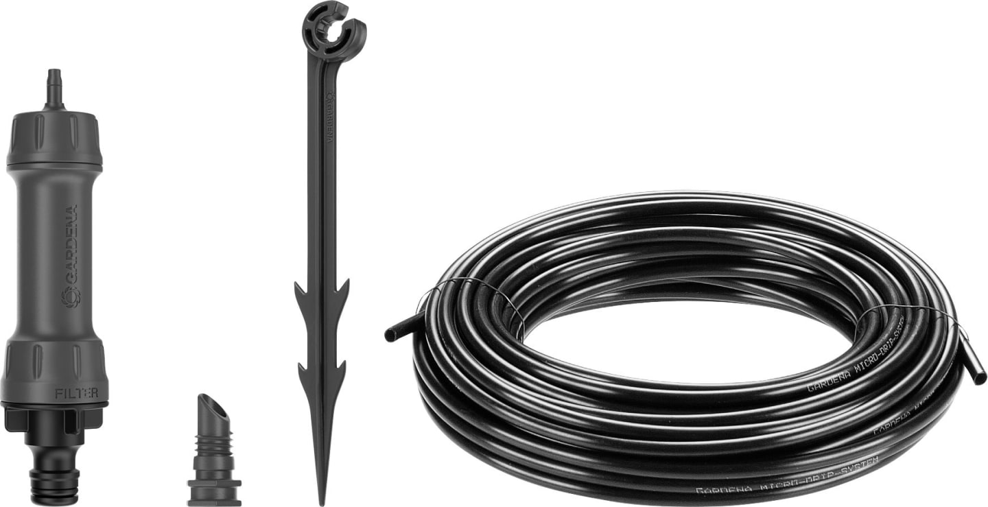 GARDENA Micro-Drip-System Start Sets Pflanzreihen schwarz 4,6 mm (3/16") OTN/HTN 13010-20