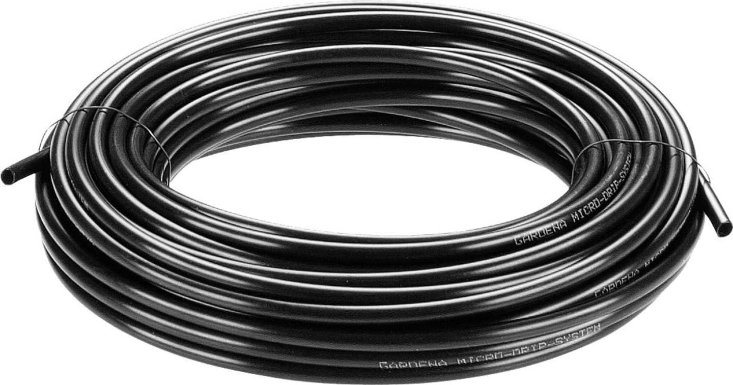 GARDENA Micro-Drip-System ober-/unterirdisches Tropfrohr für Büsche/Hecken, 50 m, Tropfer 1,6 l/h, 13504-20