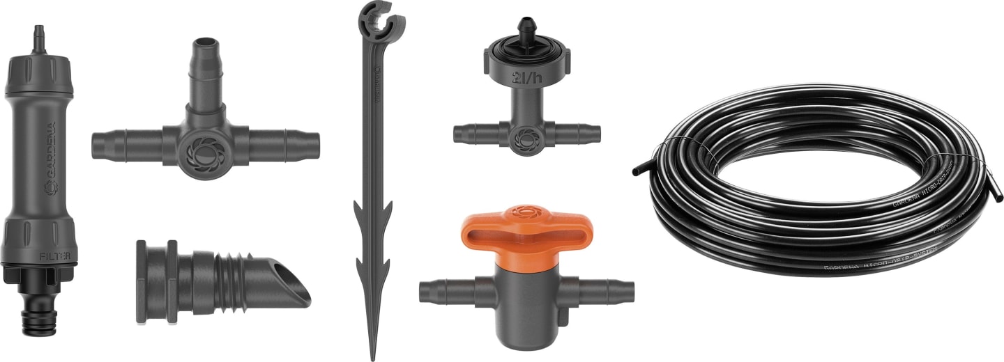 GARDENA Tropfbewässerung Set Balkon (15 Pflanzen) Höhe 249 mm, 13401-20
